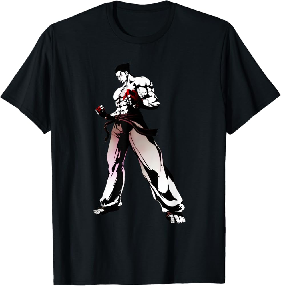 関東一高Tシャツ Amazon | TEKKEN7 三島 一八 カズヤ 001 Tシャツ | Tシャツ